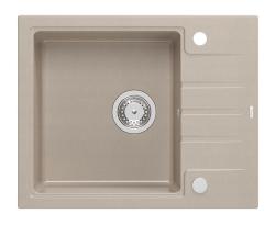 Quadri Cardigan Pearl Beige lavabo in granito da incasso con zona di scolatura reversibile 62x50cm 1208971817