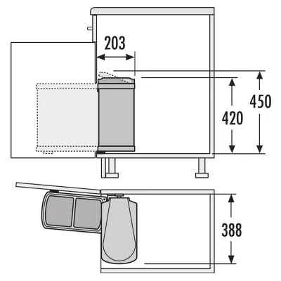 Hailo duo Pattumiera 3416.10