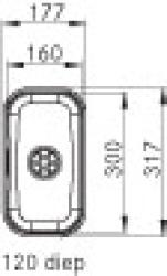 Franke Lavello Largo LAX 110.16 sottopiano 1120157551